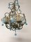 Vintage Italian Chandelier with Opaline and Murano Glass Drops 4