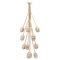 Poppy V. Chandelier in Lost Wax Cast Brass with 12 Stems by Fred&Juul 1