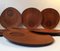 Danish Teak Tear Drop Breakfast Plates, 1960s, Set of 8 2