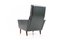 Danish Dark Green Leather Lounge Chair, 1960s, Image 4