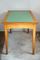 Mid-Century Dining Table with Lime Green Glass Top 4