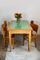 Mid-Century Dining Table with Lime Green Glass Top 2