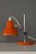 Small Orange Chromed Metal Desk Lamp, 1950s, Image 7