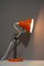 Small Orange Chromed Metal Desk Lamp, 1950s 15