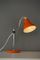 Small Orange Chromed Metal Desk Lamp, 1950s, Image 8
