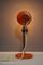 Lámpara de escritorio pequeña en naranja de metal cromado, años 50, Imagen 16