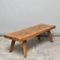 Vintage Oak Butcher's Block Coffee Table or Bench, 1930s 4