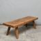 Vintage Oak Butcher's Block Coffee Table or Bench, 1930s, Image 2