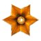 Raffaele Star-Shaped Wall Bracket Light in Sand Cast Brass by Fred&Juul 4