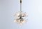 Vintage Dandelion Glass & Brass Chandelier by Emil Stejnar for Rupert Nikoll, Image 8