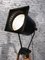 Vintage Black Industrial Spotlight on Wooden Tripod 13