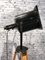 Vintage Black Industrial Spotlight on Wooden Tripod 16