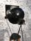 Vintage Black Industrial Spotlight on Wooden Tripod 14