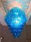 Blue Murano Glass Chandelier in the Style of Mazzega, 1970s, Image 2