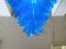 Blue Murano Glass Chandelier in the Style of Mazzega, 1970s, Image 3