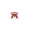 Petit Riser Gambino en Céramique Rouge par Aldo Cibic pour Paola C. 1