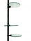 Vintage Industrial Floor Lamp with Glass Shelves, Image 6