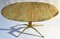 Oval Marble Coffee Table on Sculptural Bronze Relief Base, 1950s 5