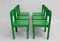 Mid-Century Green Modern Dining Room Chairs from E.& A. Pollack, 1950s, Set of 6 2