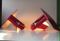 Vintage Danish Pink Wall Lights from Lyskær, 1980s, Set of 2, Image 8