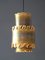 Handmade Danish Brutalist Brass Pendant Lamp by Holm Sørensen, 1960s 5