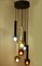 Lámpara de araña italiana de vidrio pintado y seis niveles, años 60, Imagen 9