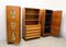 Italian Ash and Painted Glass Dresser & Cabinets, 1950s 3