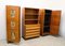 Italian Ash and Painted Glass Dresser & Cabinets, 1950s, Image 3