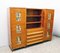 Italian Ash and Painted Glass Dresser & Cabinets, 1950s, Image 4