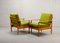 Mid-Century Scandinavian Lounge Chairs from France and Son, 1960s, Set of 2 3