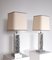 Belgian Cast Aluminum Table Lamps, 1970s, Set of 2 3