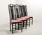 High Back Dining Chairs from Giorgetti, 1980s, Set of 4 5