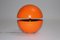 Orangefarbene Globe Tischlampe von Andrea Modica für Lumess, 1980er 1