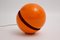 Orange Globe Table Lamp by Andrea Modica for Lumess, 1980s 2