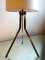 Lámpara de mesa vintage con trípode, años 50, Imagen 6