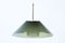 Glass & Brass Pendant Lamp by Carl Fagerlund for Orrefors, 1960s 2