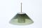 Glass & Brass Pendant Lamp by Carl Fagerlund for Orrefors, 1960s 1