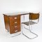 Vintage Desk with Tubular Steel Base 5