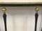 Vintage Italian Ebonised Wood and Brass Console Table 5