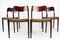 Vintage Danish 71 Chairs in Rosewood & Wool by Niels Otto Møller for J.L. Møllers, Set of 4 1