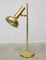 Lámpara de escritorio vintage de latón dorado, Imagen 1