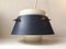 Danish Modern Grey & White Pendant Lamp by Birger Schmidt for Lyfa 1960s, Image 1