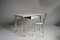 Tubular Nickel-Plated & Enamelled Metal Desk and Chair, 1920s, Set of 2 1