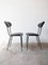 Black Leather Chairs, 1950s, Set of 2, Image 4
