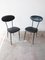 Black Leather Chairs, 1950s, Set of 2, Image 2