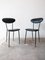 Black Leather Chairs, 1950s, Set of 2, Image 1