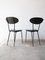 Black Leather Chairs, 1950s, Set of 2, Image 3