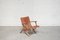 Vintage Cognac Folding Chair by Angel I. Pazmino for Muebles de Estilo, Image 3