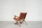 Vintage Cognac Folding Chair by Angel I. Pazmino for Muebles de Estilo, Image 14