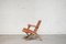 Vintage Cognac Folding Chair by Angel I. Pazmino for Muebles de Estilo, Image 13